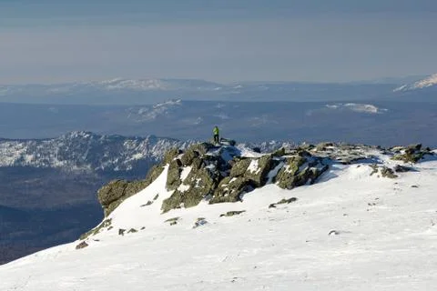 Winter in the mountains Stock Photos