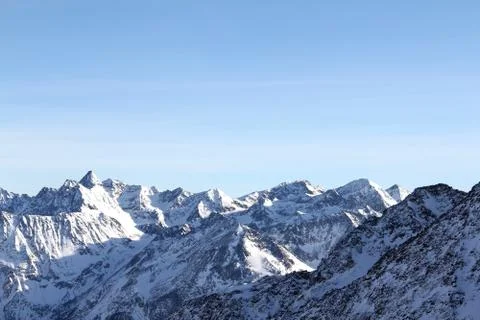 Winter mountains 库存照片