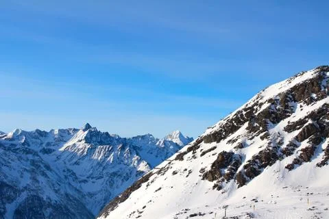 Winter mountains Stock-Fotos