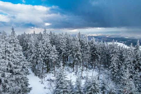 Winter in the mountains Stock Photos