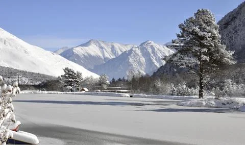 Winter in the mountains Foto stock