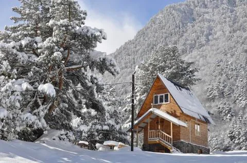 Winter in the mountains Foto stock