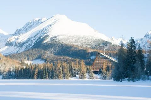 Winter in mountains Stock Photos