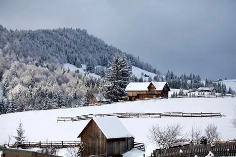 Winter in the mountains Stock-Fotos