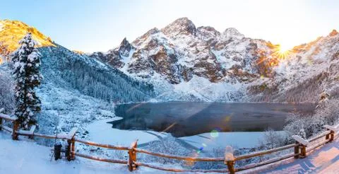 Winter mountains Stock Photos