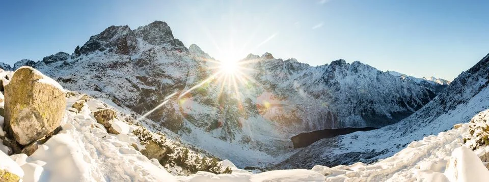 Winter mountains Stock Photos