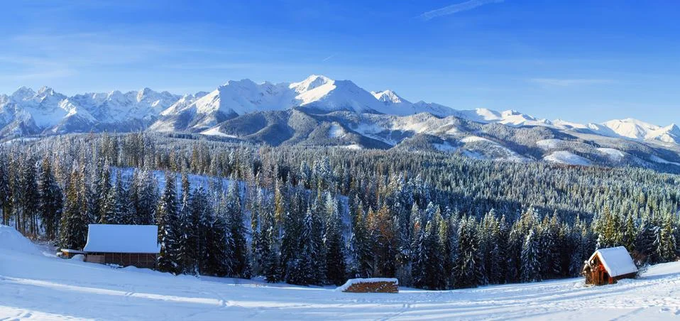 Winter mountains Stock-Fotos
