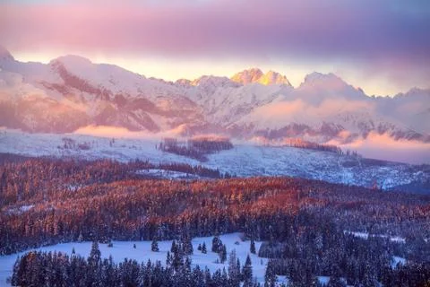 Winter mountains Foto stock