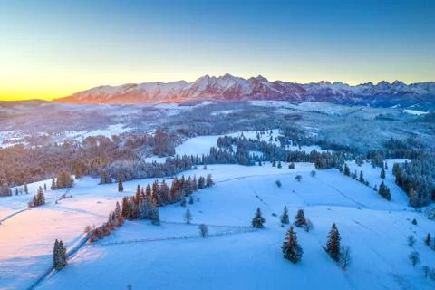 Winter mountains Stock Photos