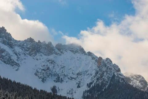 Winter in the Mountains Stock Photos