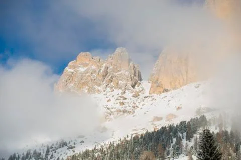 Winter in the Mountains Stock Photos