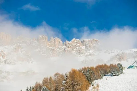 Winter in the Mountains Stock Photos