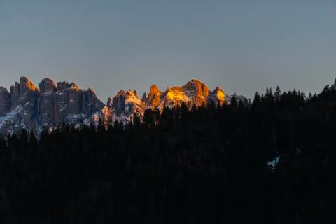 Winter in the Mountains Stock Photos