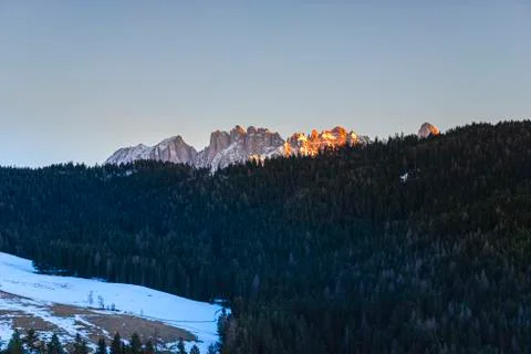 Winter in the Mountains Stock Photos