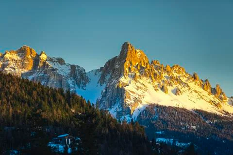 Winter in the Mountains 写真素材