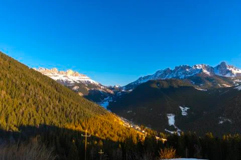 Winter in the Mountains 写真素材