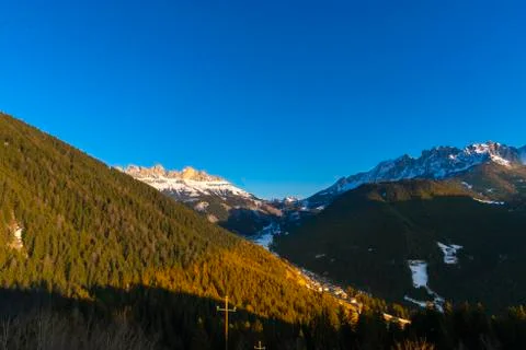 Winter in the Mountains Stock Photos