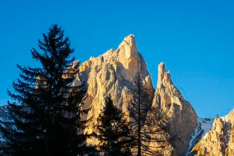 Winter in the Mountains 写真素材