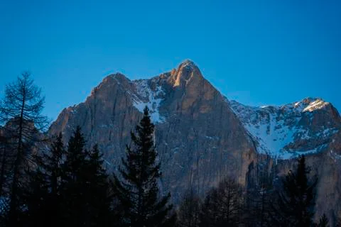 Winter in the Mountains Stock Photos