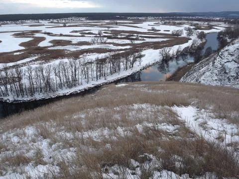 Winter in the mountains Stock Photos