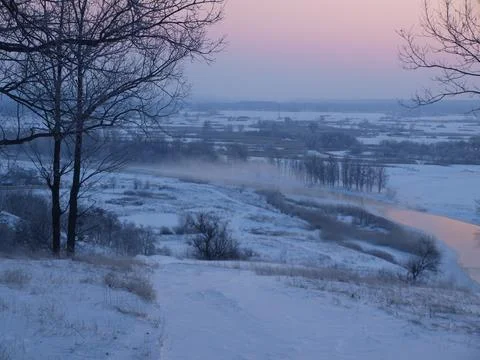 Winter in the mountains Stock Photos