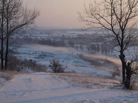 Winter in the mountains Stock Photos