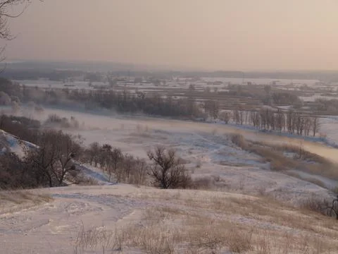 Winter in the mountains Stock Photos