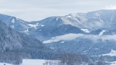 Winter Mountains Timelapse  Vídeo Stock 88709611