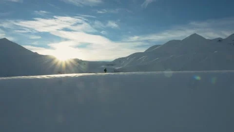 Winter mountains travel Stock Footage 138170165