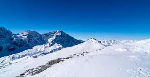 Winter moutain view Stock Photos