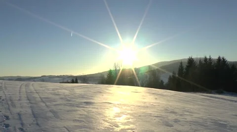 Winter nature 3 Video stock 46292091