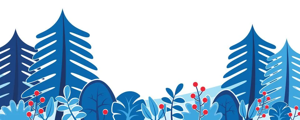 Winter nature background with landscape pattern concept. Horizontal web banne Foto stock