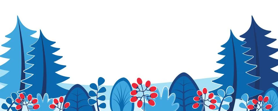 Winter nature background with landscape pattern concept. Horizontal web banne Foto stock