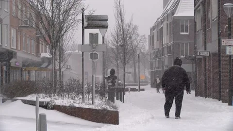 Winter in The Netherlands Stock Footage