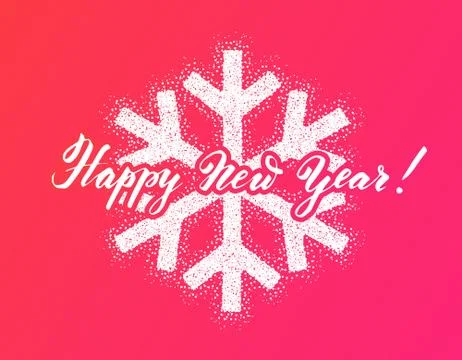 Winter New Year design snowflake Stock Illustration