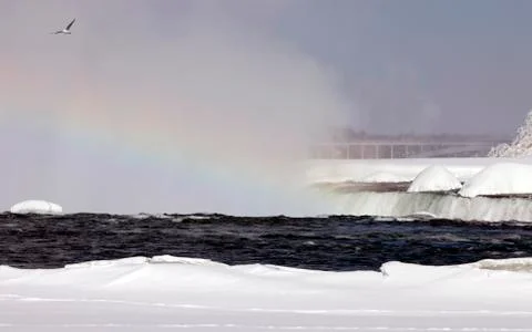 Winter Niagara Falls 스톡 사진