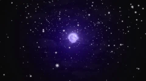 Winter Night Animation Video stock 14806439