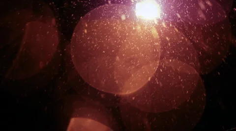 Winter Night Background Stock Footage 1216403