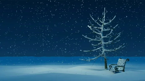 Winter night Stock Footage 295487