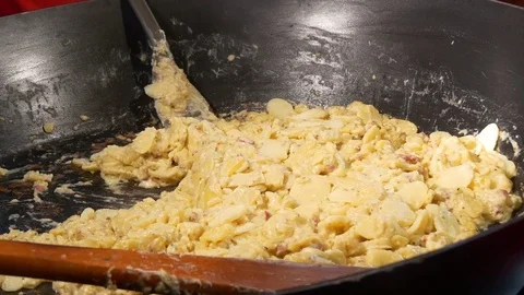 Winter night paris eiffel tower christmas market food court panorama 4k france Stock Footage 79819276