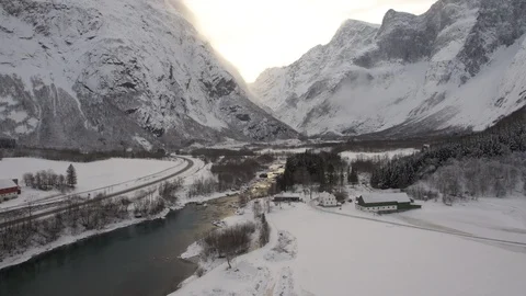 Winter in Norway 스톡 동영상 89042220