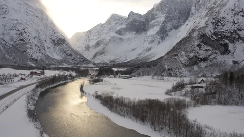 Winter in Norway Vídeo Stock 89043261