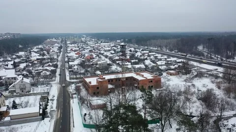Winter observation tower Stock Footage 207489480