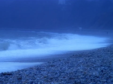 Winter Ocean Sea Stock Footage 489841