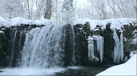 Winter in the Oirase Gorge in Aomori Prefecture Stock Footage 59793576