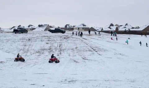 Winter outdoor activity Stock Photos
