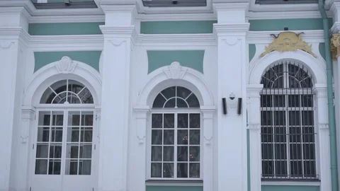 Winter palace detail Stock Footage 101281526