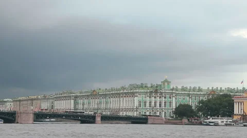 Winter Palace Stock Footage 54176240