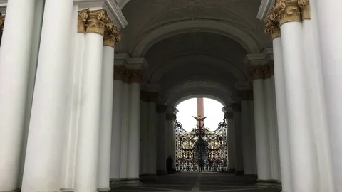 Winter Palace, State Hermitage Museum, Saint Petersburg, Russia Stock Footage 81585786