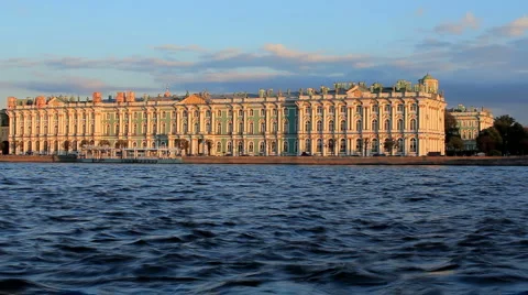 Winter Palace (time-lapse), St. Petersburg, Russia Stock Footage 925030
